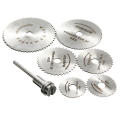 7pcs HSS Wood Circular Saw Blade Rotary Tool For Metal Cutter